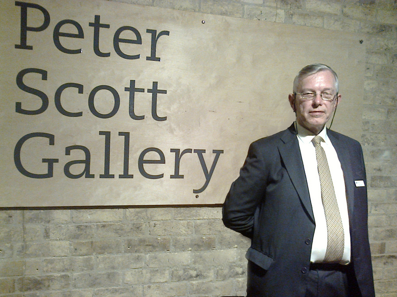 Peter at an Illustrious Namesake's Gallery at Lancaster University